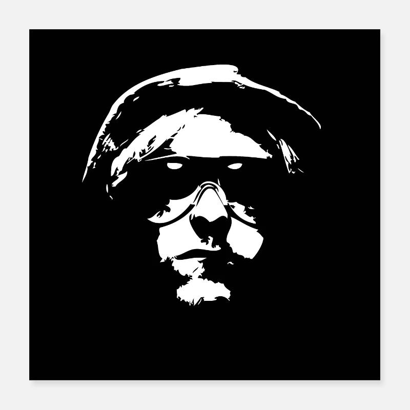 VISAGE DE L’AFFICHE EMMEUNDAMPFE Poster 40 x 40 cm