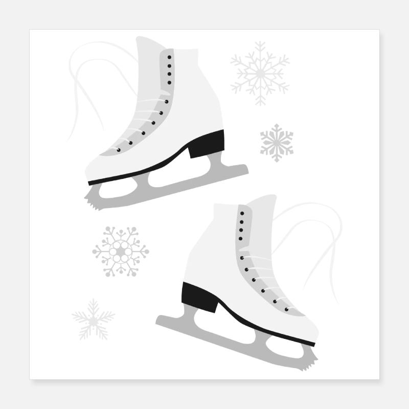 Patins à glace Poster 40 x 40 cm