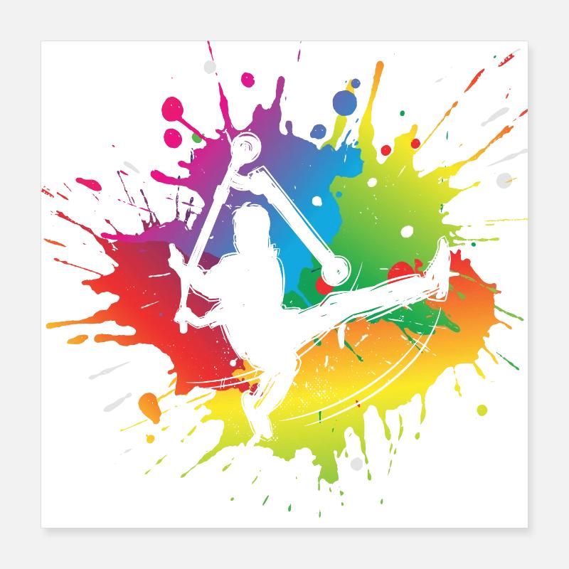 Stunt Scooter Poster 40x40 cm