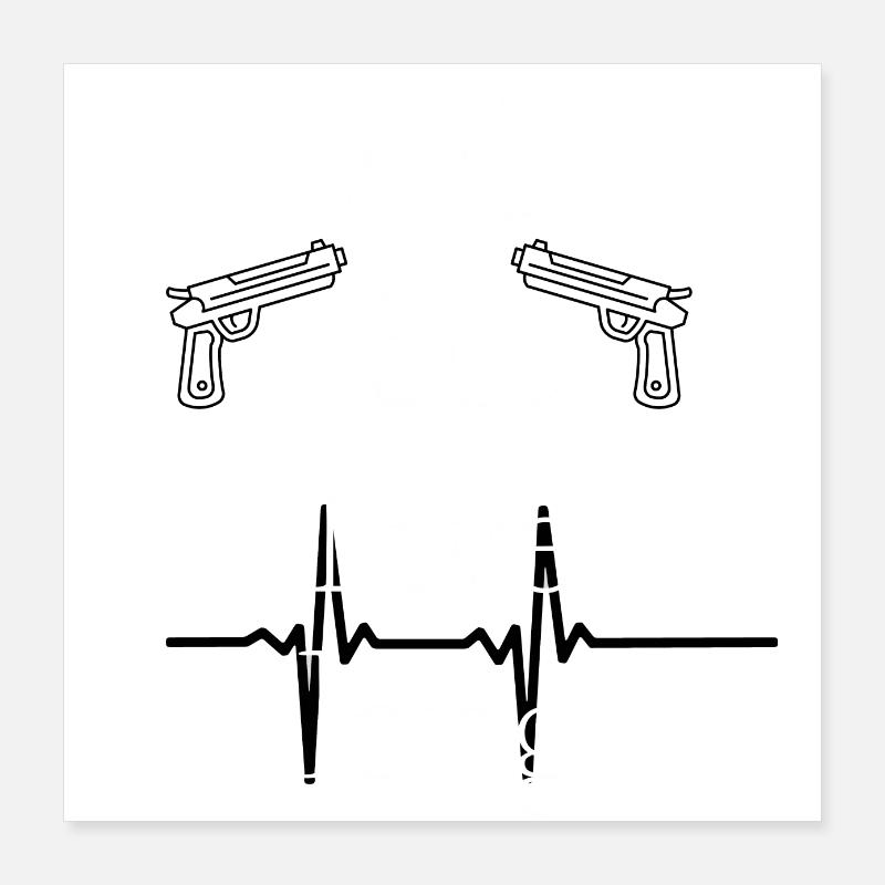 Kill fast Live long Poster 40x40 cm