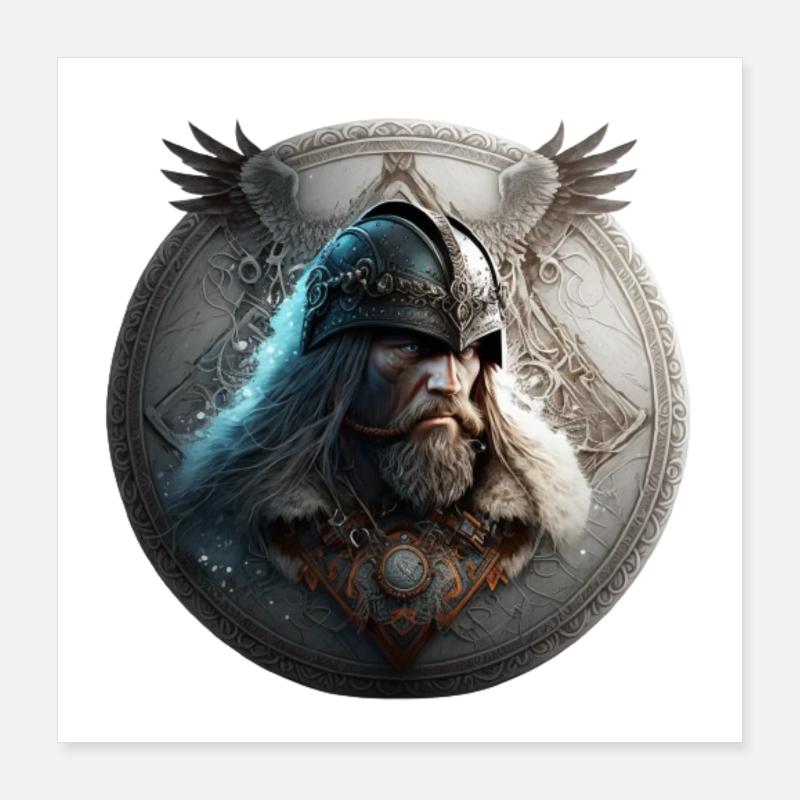 Viking Poster 16" x 16" (40x40 cm)