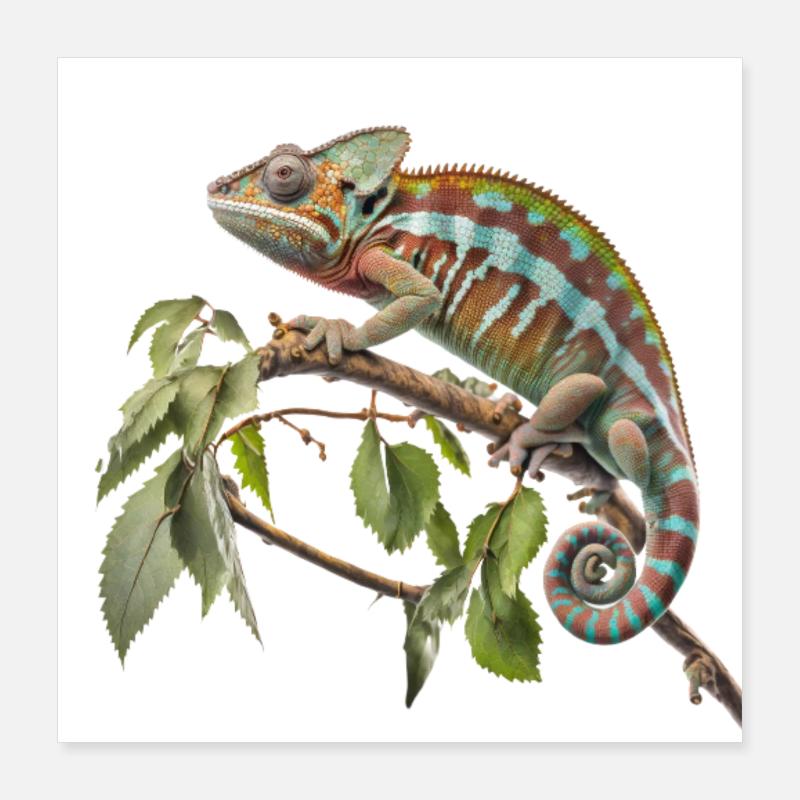 Le look caméléon Poster 40 x 40 cm