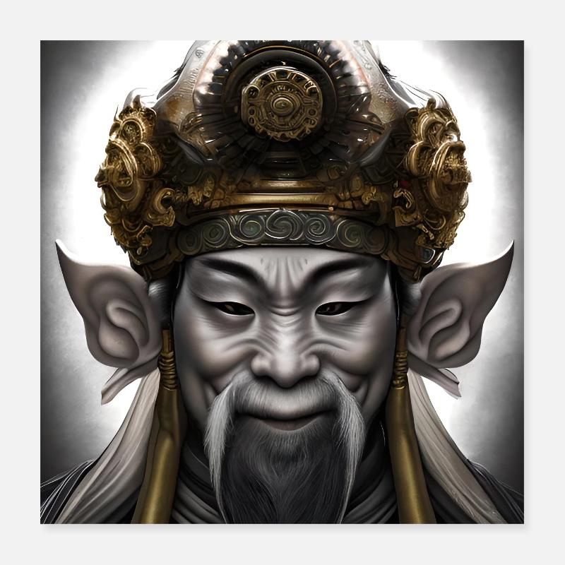 Mönch Poster 40x40 cm