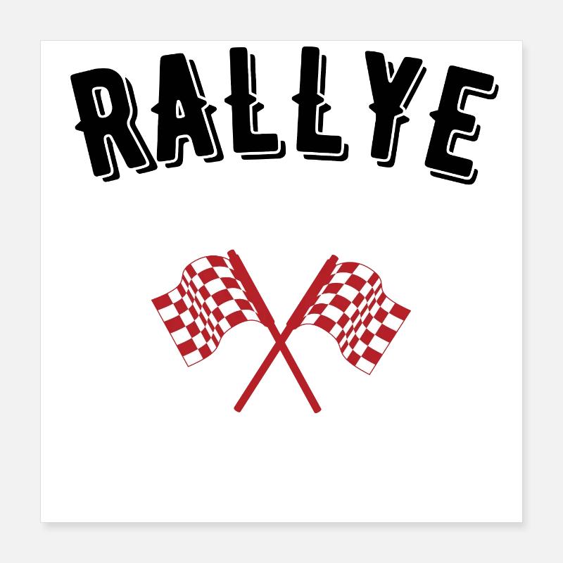Rallye Poster 40x40 cm