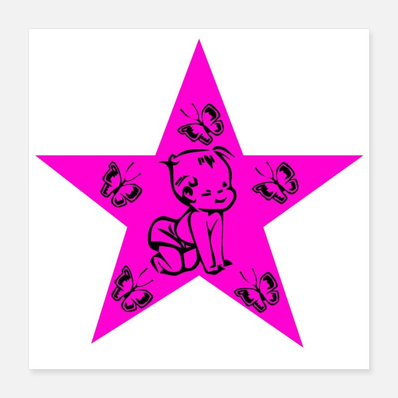 Bébé Poster 40 x 40 cm