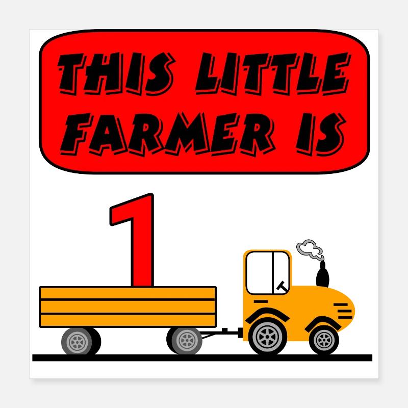 Tracteur Poster 40 x 40 cm