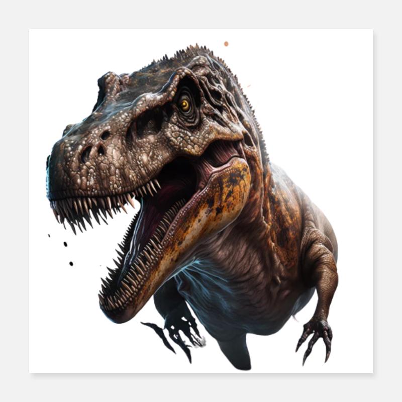 Dino-Träume wahr werden: Der T-Rex Poster 40x40 cm