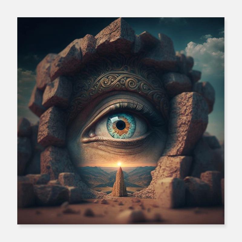 eye by daniel costa Poster 16" x 16" (40x40 cm)