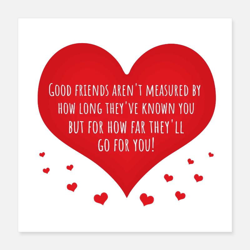 Bons amis Poster 40 x 40 cm