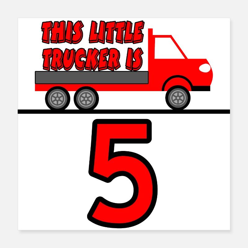 Camion Poster 40 x 40 cm