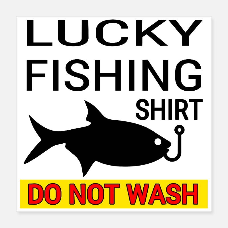 Pêche Poster 40 x 40 cm