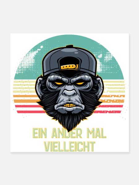 vielleicht - Poster 40x40 cm - Weiß
