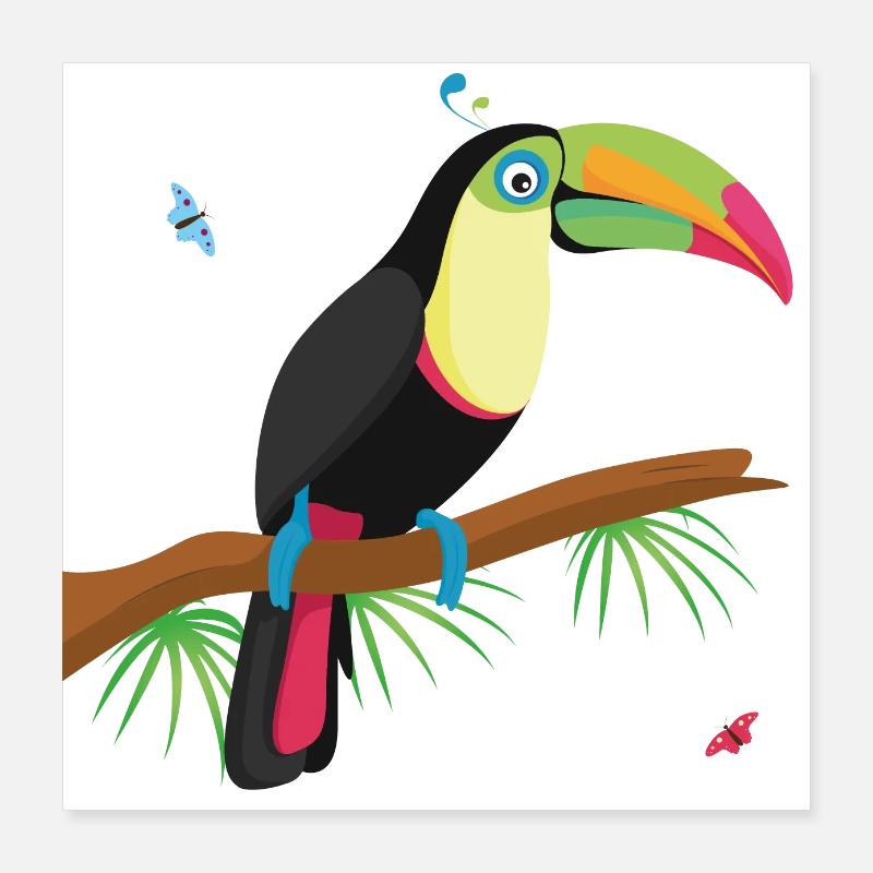 Toucan Poster 40 x 40 cm