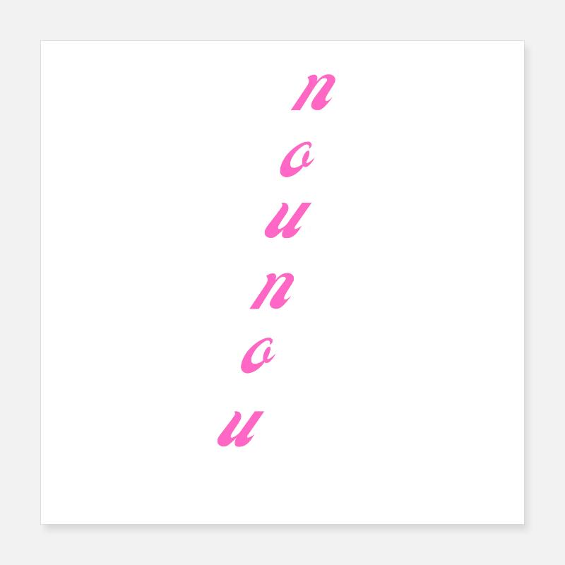 nounou de l'année Poster 40 x 40 cm