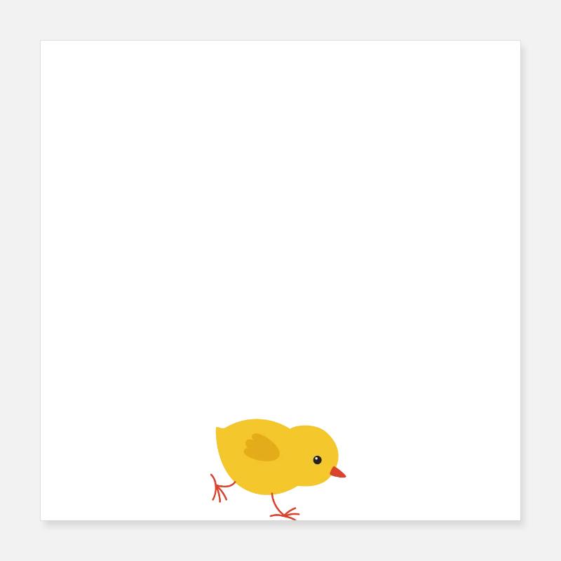 petit poussin Poster 40 x 40 cm