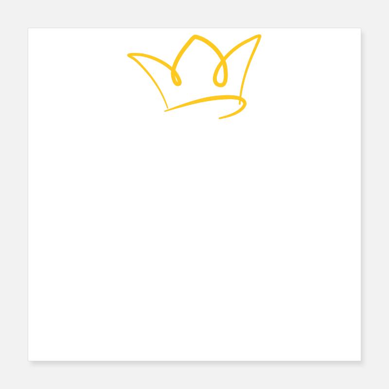 cousin d'une princesse Poster 40 x 40 cm