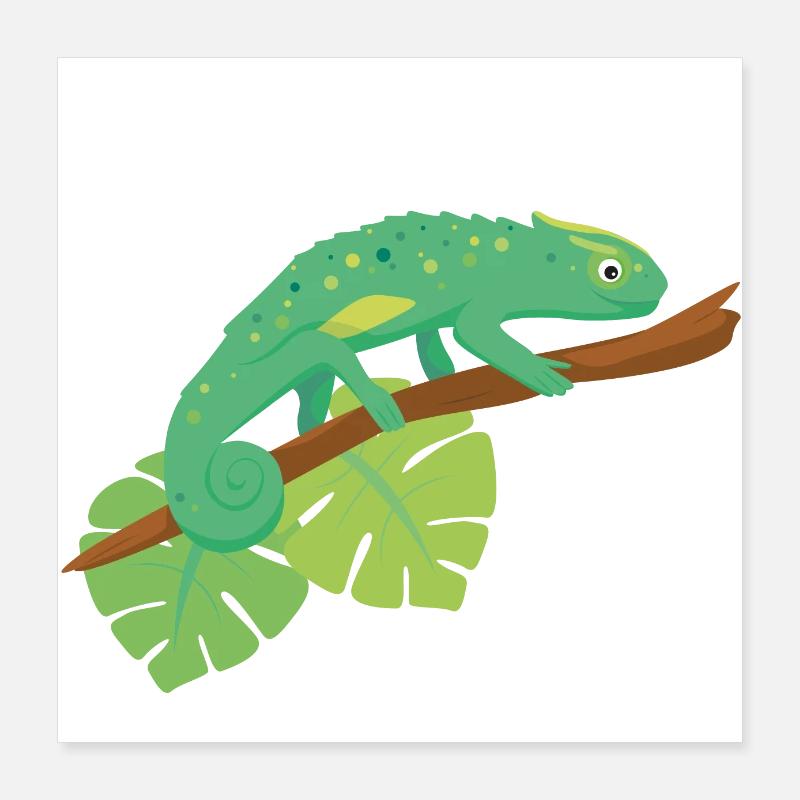Chameleon Poster 16" x 16" (40x40 cm)