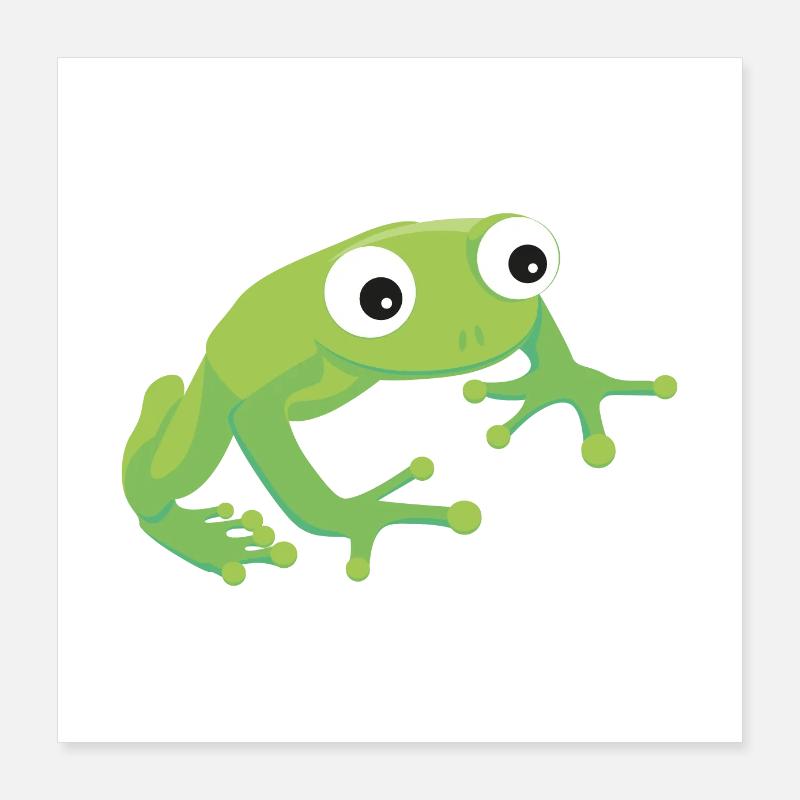 Frosch Poster 40x40 cm