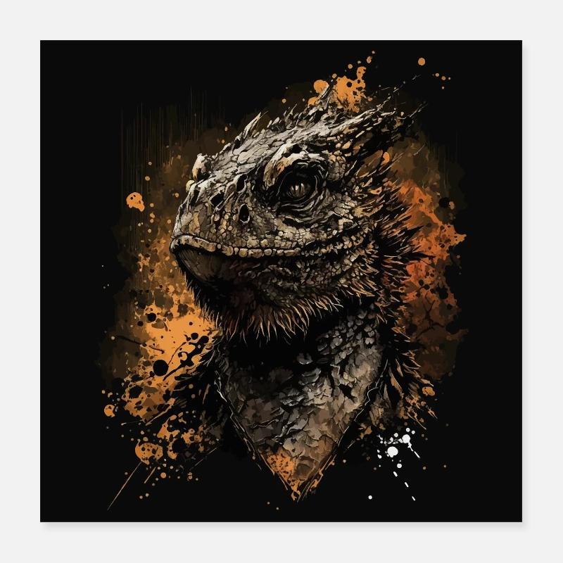 Bartagame Poster 40x40 cm