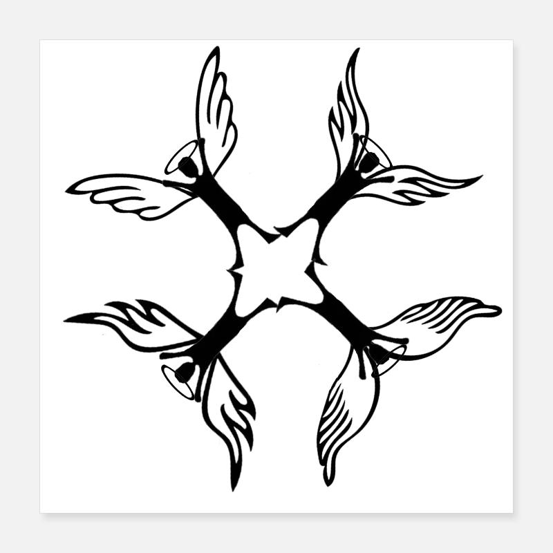 Anges Poster 40 x 40 cm