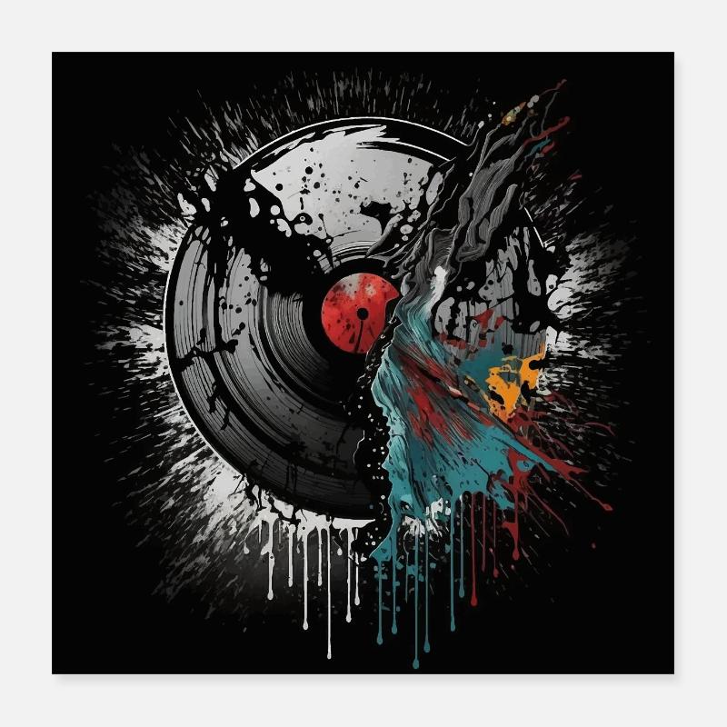 Collezionista di dischi Poster 40x40 cm