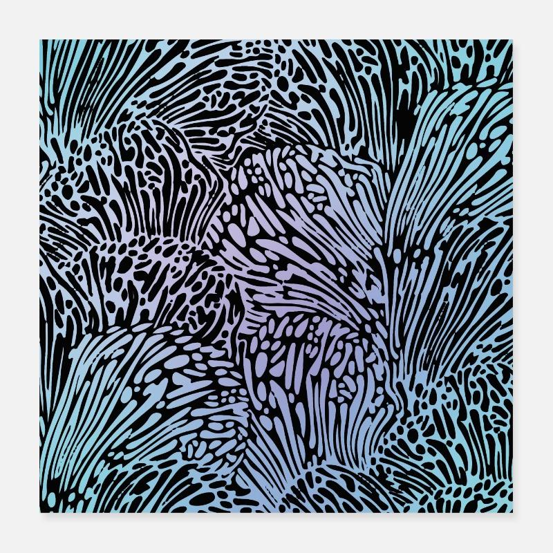 Ikran-inspired pattern from Avatar 2 Poster 16" x 16" (40x40 cm)