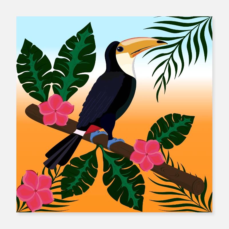 tropical paradise Poster 16" x 16" (40x40 cm)