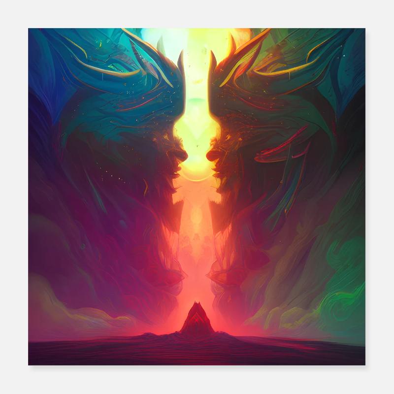 Die Kluft Poster 40x40 cm