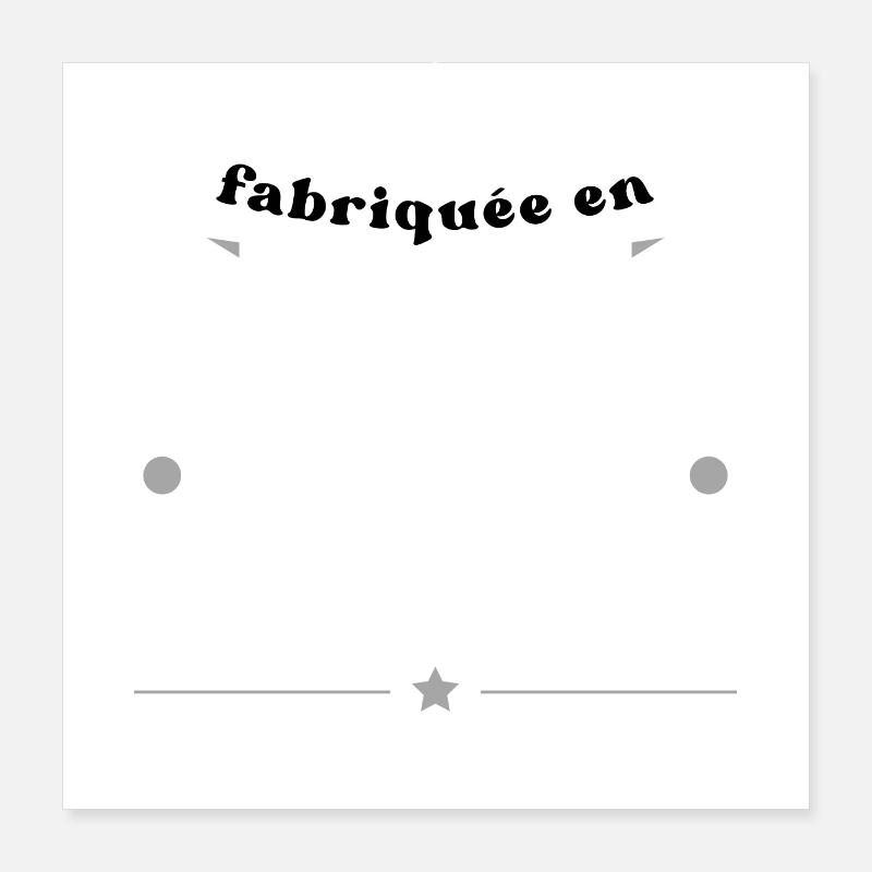 fabriquée en 1987 Poster 40 x 40 cm