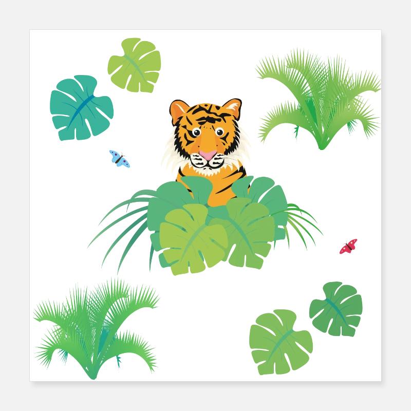 Tiger Poster 16" x 16" (40x40 cm)