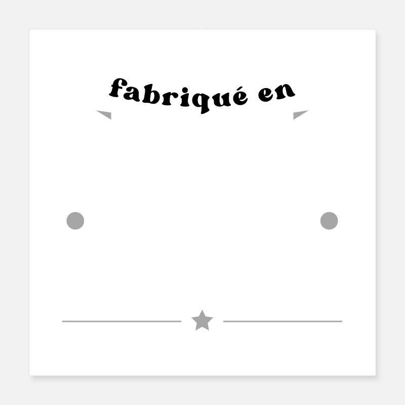 fabriqué en 2000 Poster 40 x 40 cm