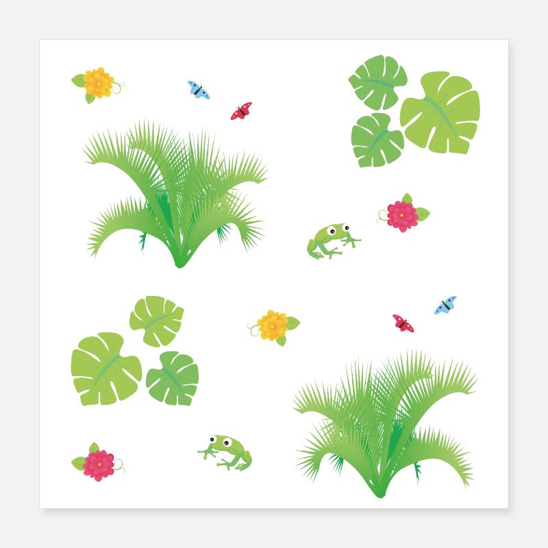 Dschungelfieber Poster 40x40 cm