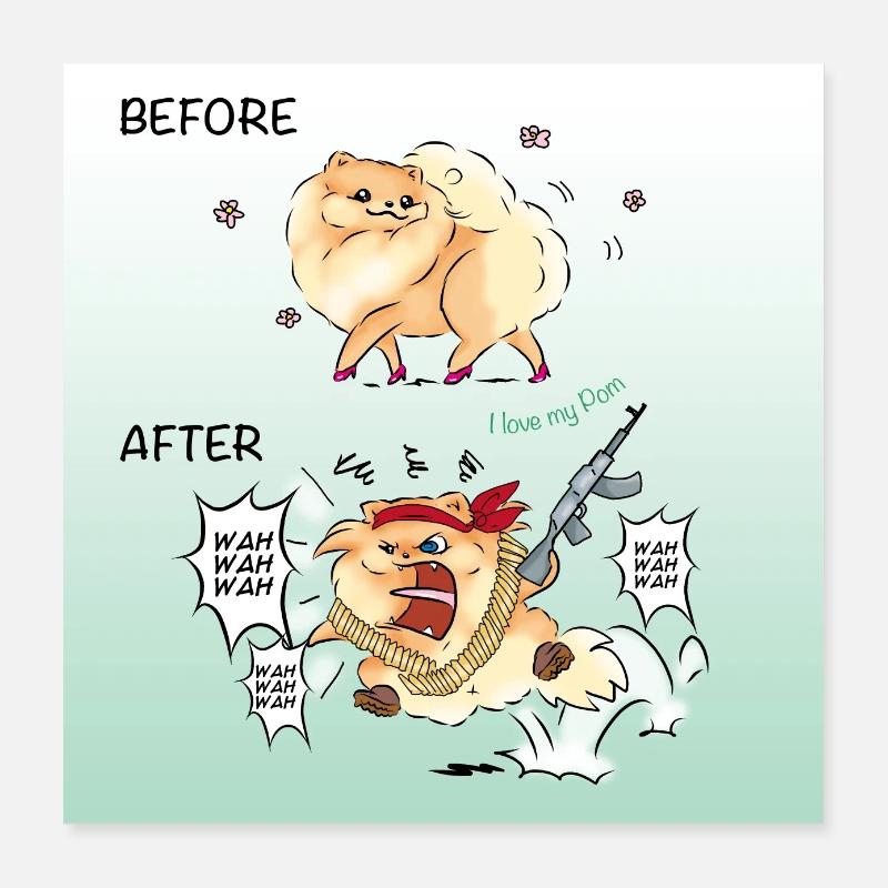 Before After Poster 16" x 16" (40x40 cm)