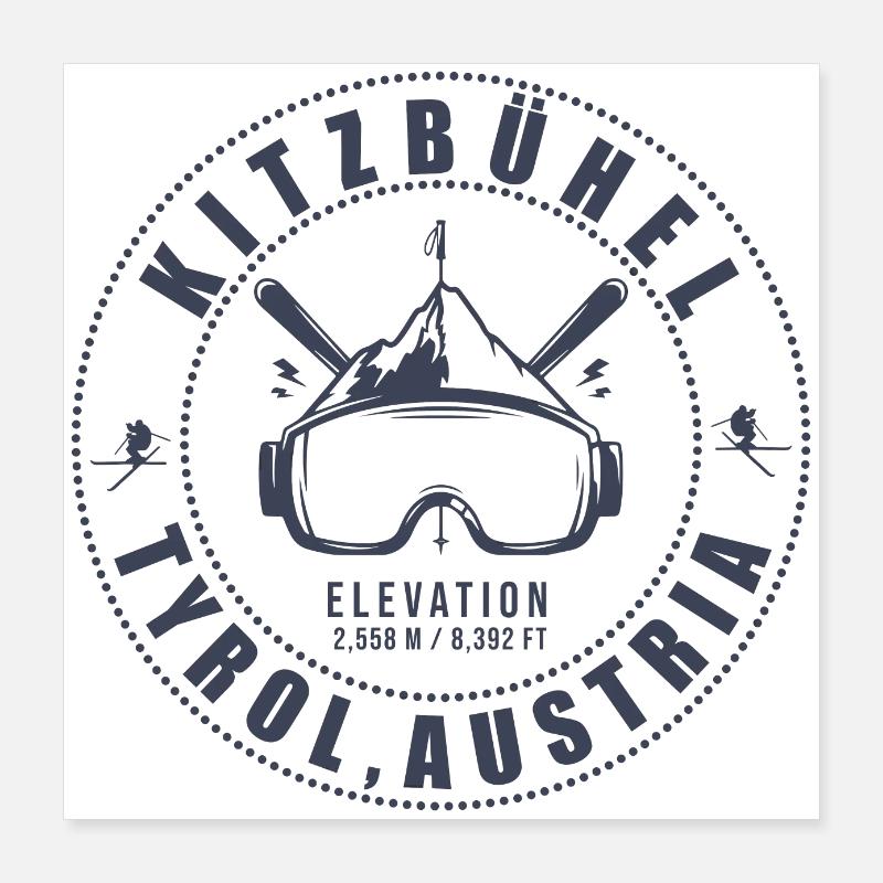 Kitzbühel Austria Poster 40x40 cm
