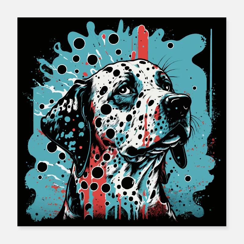 Dalmate Poster 40 x 40 cm