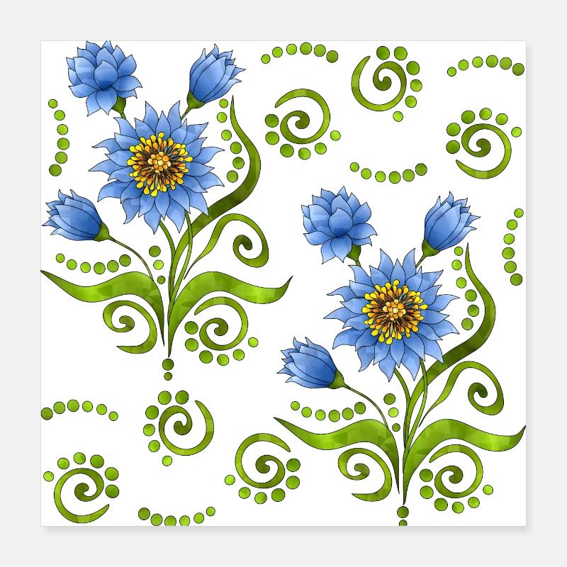 Flowers Poster 16" x 16" (40x40 cm)