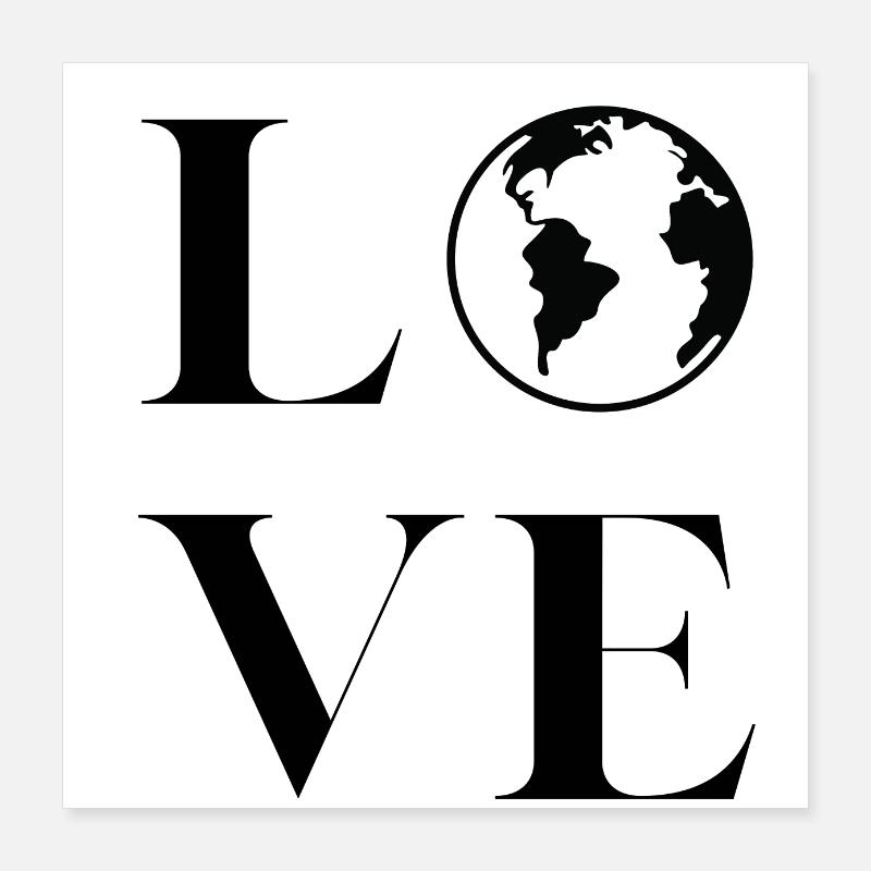 Love Environment Poster 16" x 16" (40x40 cm)