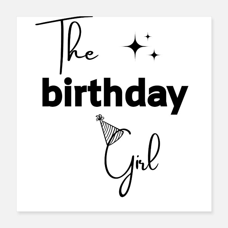 Das Geburtstagskind Poster 40x40 cm