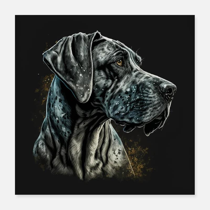 Great Dane Poster 16" x 16" (40x40 cm)