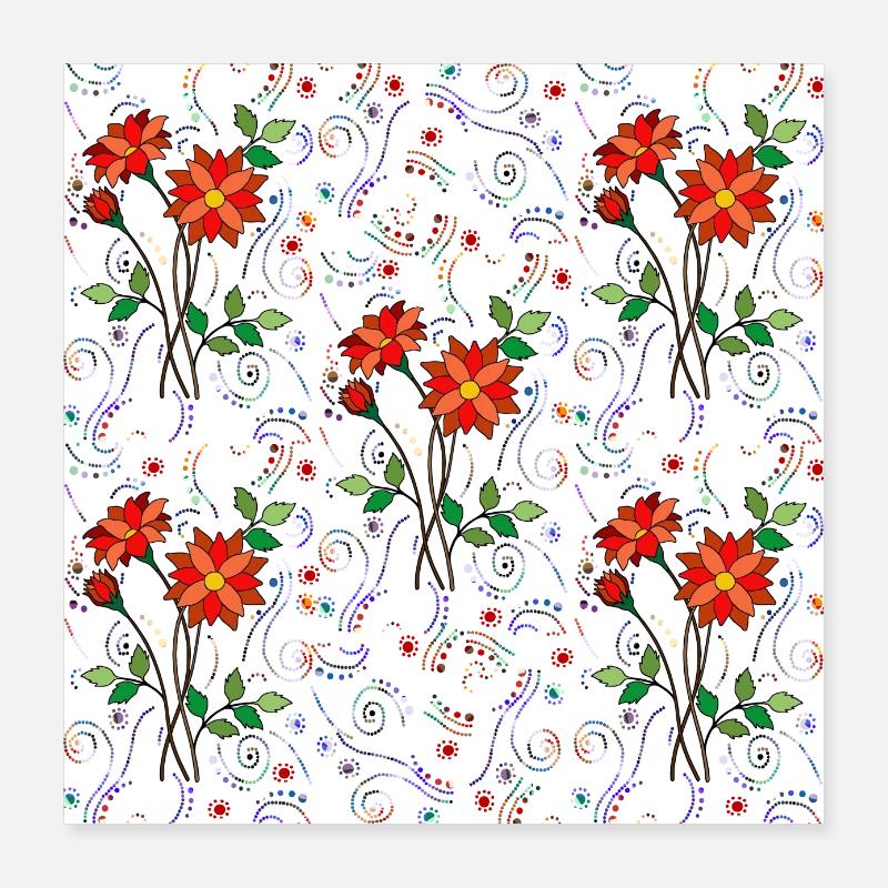 Fleur Poster 40 x 40 cm