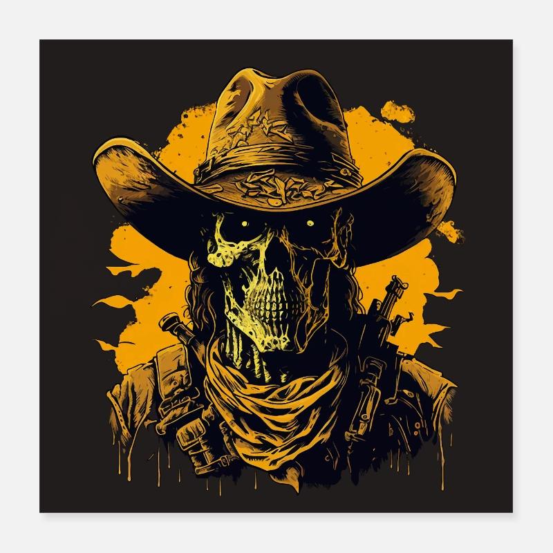 L’ du cow-boy Poster 40 x 40 cm