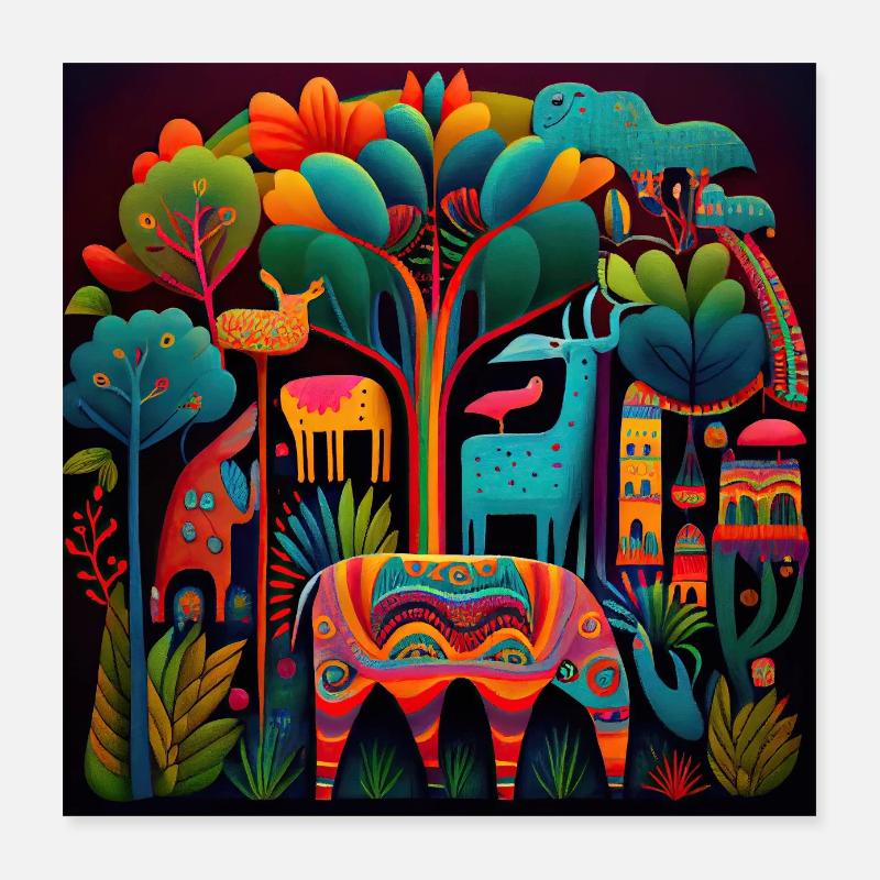 Zoo Poster 40 x 40 cm