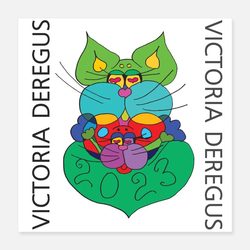 Cat-Mouse Art_01 Poster 16" x 16" (40x40 cm)