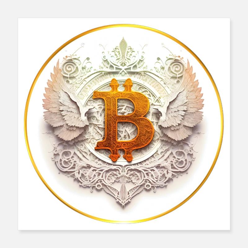 Bitcoin Four par Patrick Hager Poster 40 x 40 cm