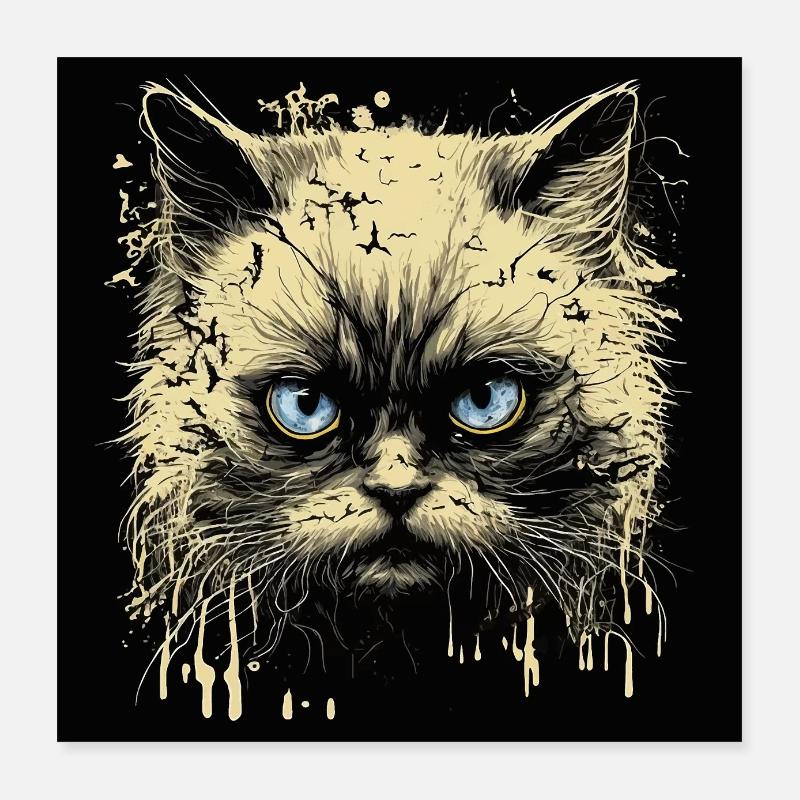 Chat Ragdoll Poster 40 x 40 cm