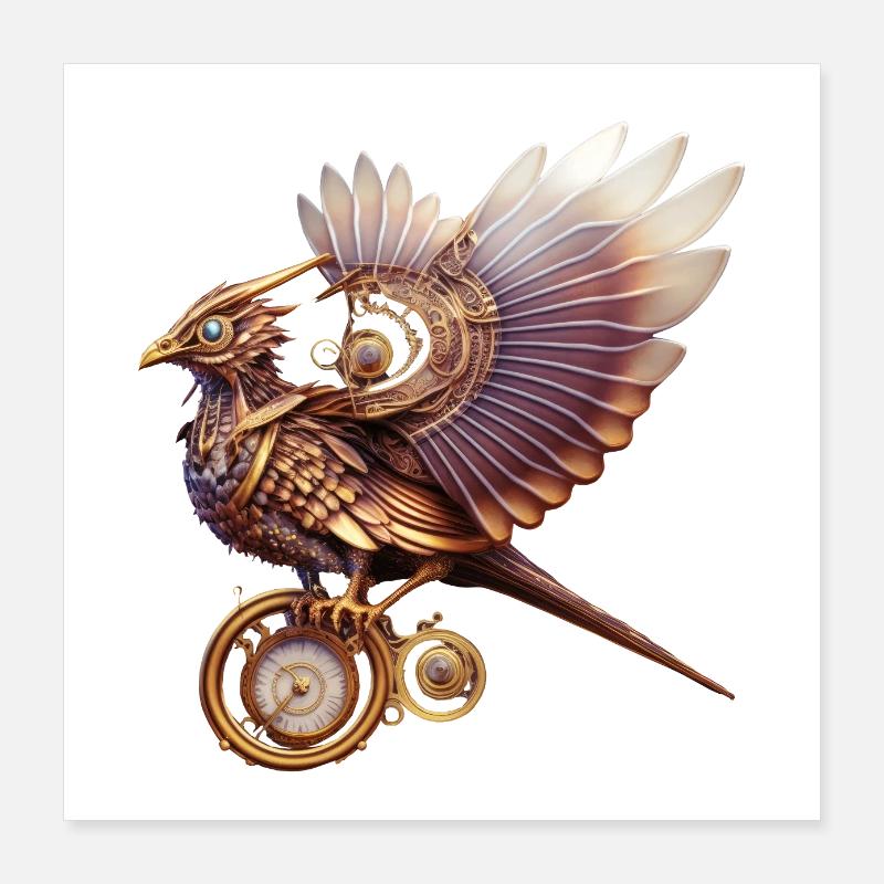 Steampunk Series: The Steambird 1 Poster 16" x 16" (40x40 cm)