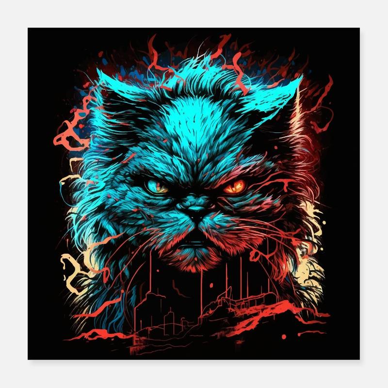 Perserkatze Poster 40x40 cm