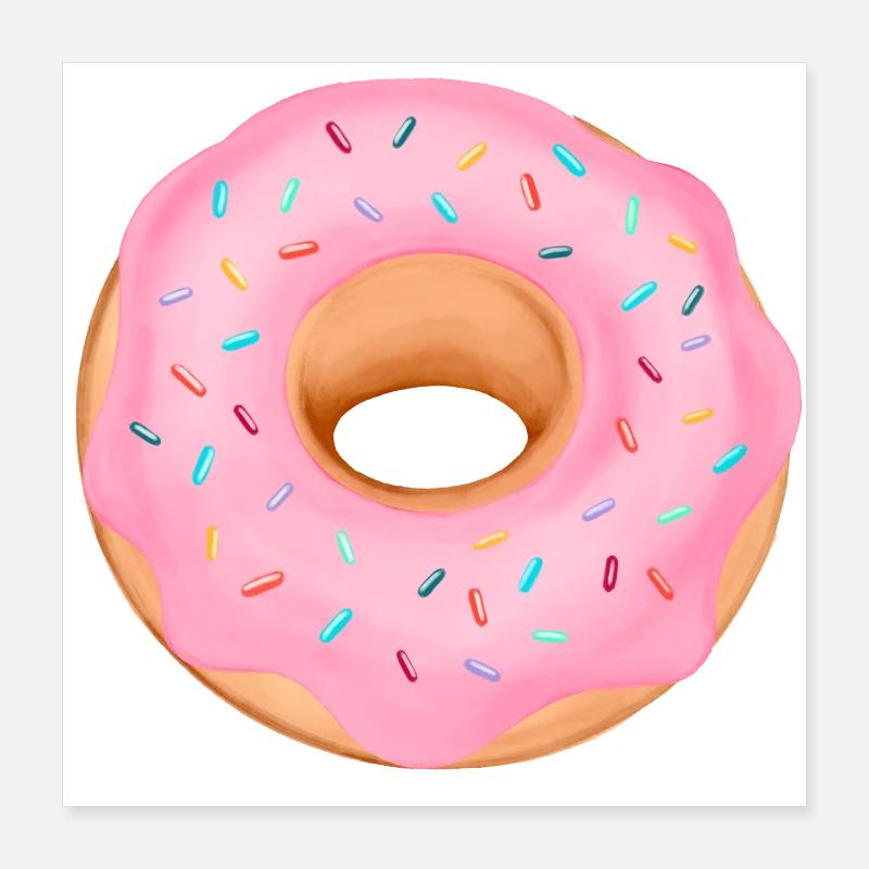 Doughnut Poster 16" x 16" (40x40 cm)