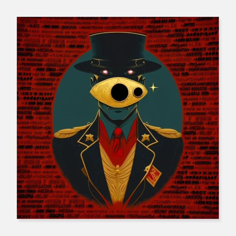 Verschwörung 02 Poster 40x40 cm