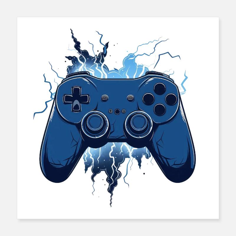 Gaming Controllers Poster 16" x 16" (40x40 cm)